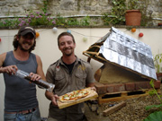 A lovely wood-fired pizza